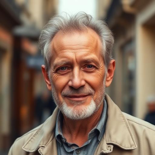 Illustrative profile portrait of Pierre D.